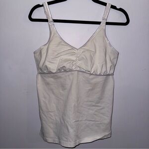 Rumina hands free pumping & nursing tank size large white